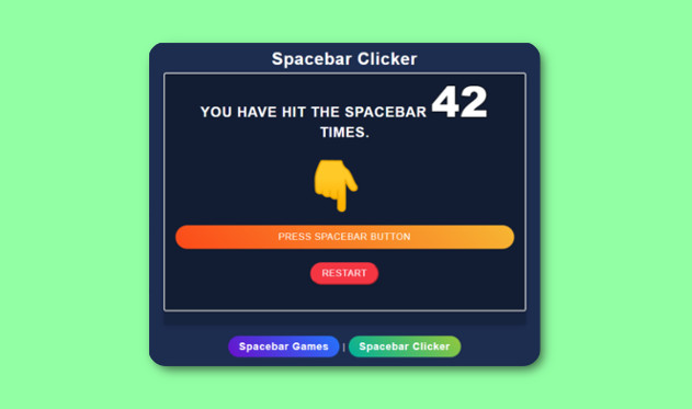 Spacebar Clicker - Play Spacebar Clicker On Word Hurdle